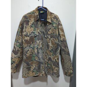 Vtg Mens XL CABELA'S Quilted Lined Realtree Camo Hunting Shirt Jacket USA